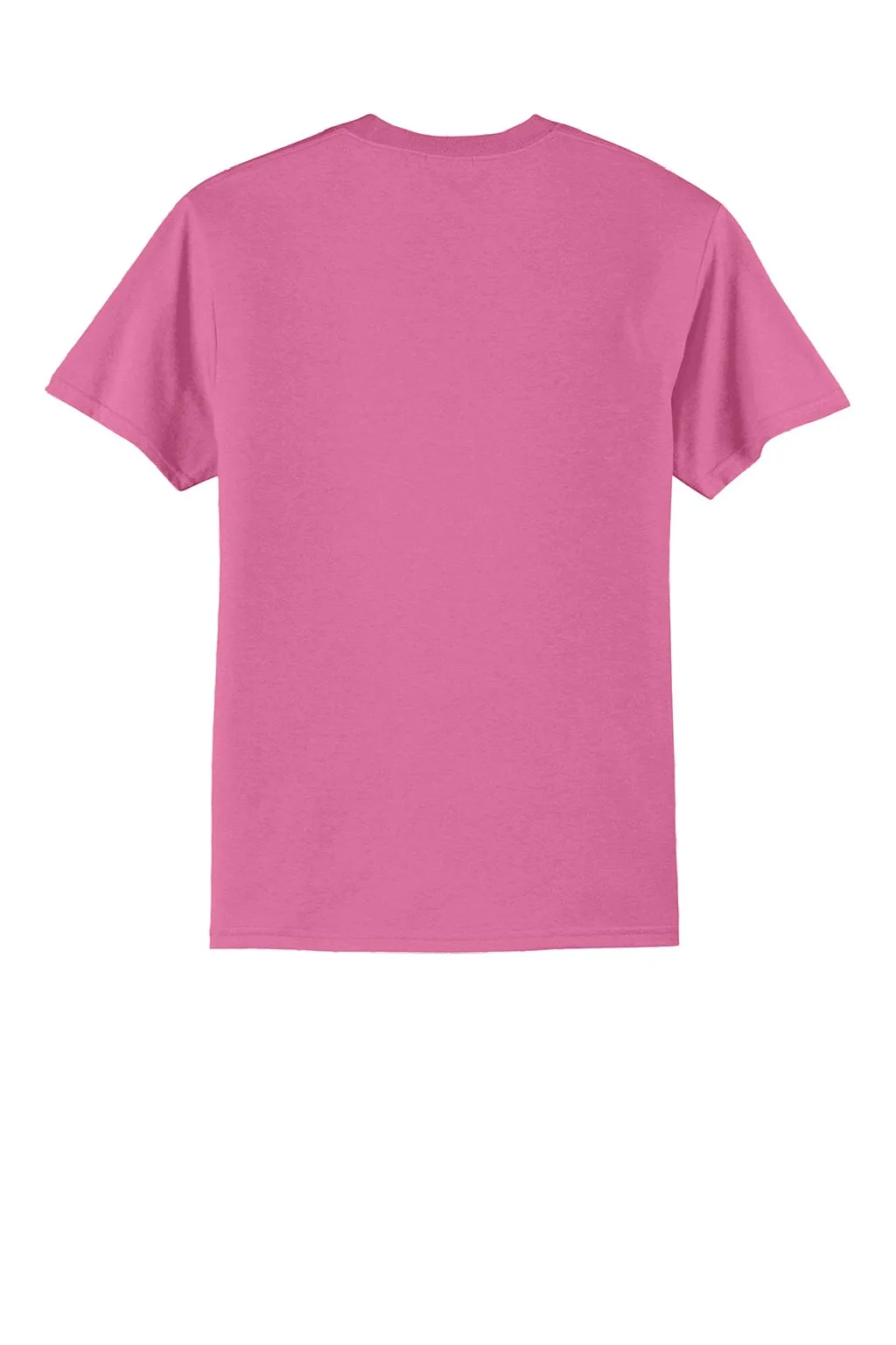 Port & Company Mens Short Sleeve Crewneck T-Shirt - Awareness Pink