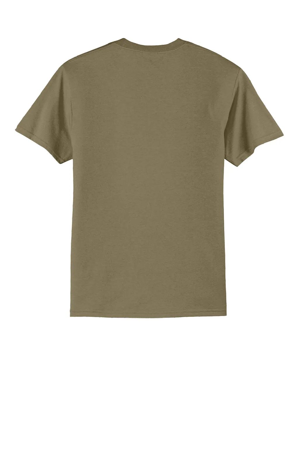 Port & Company Mens Short Sleeve Crewneck T-Shirt - Coyote Brown