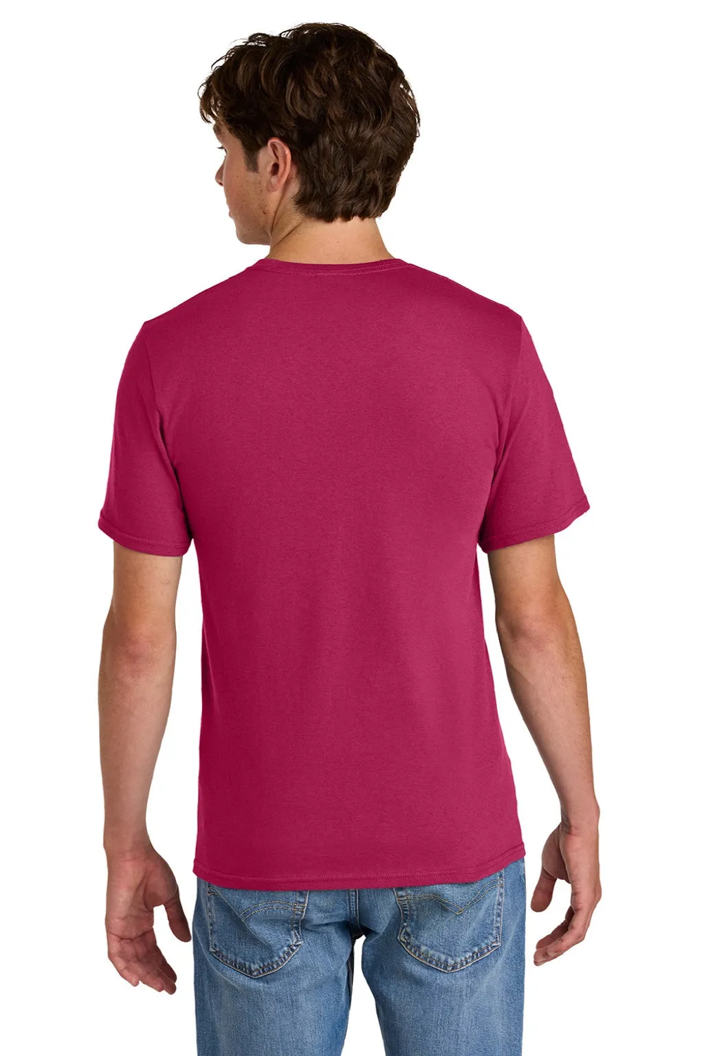 Port & Company Mens Short Sleeve Crewneck T-Shirt - Flush Pink