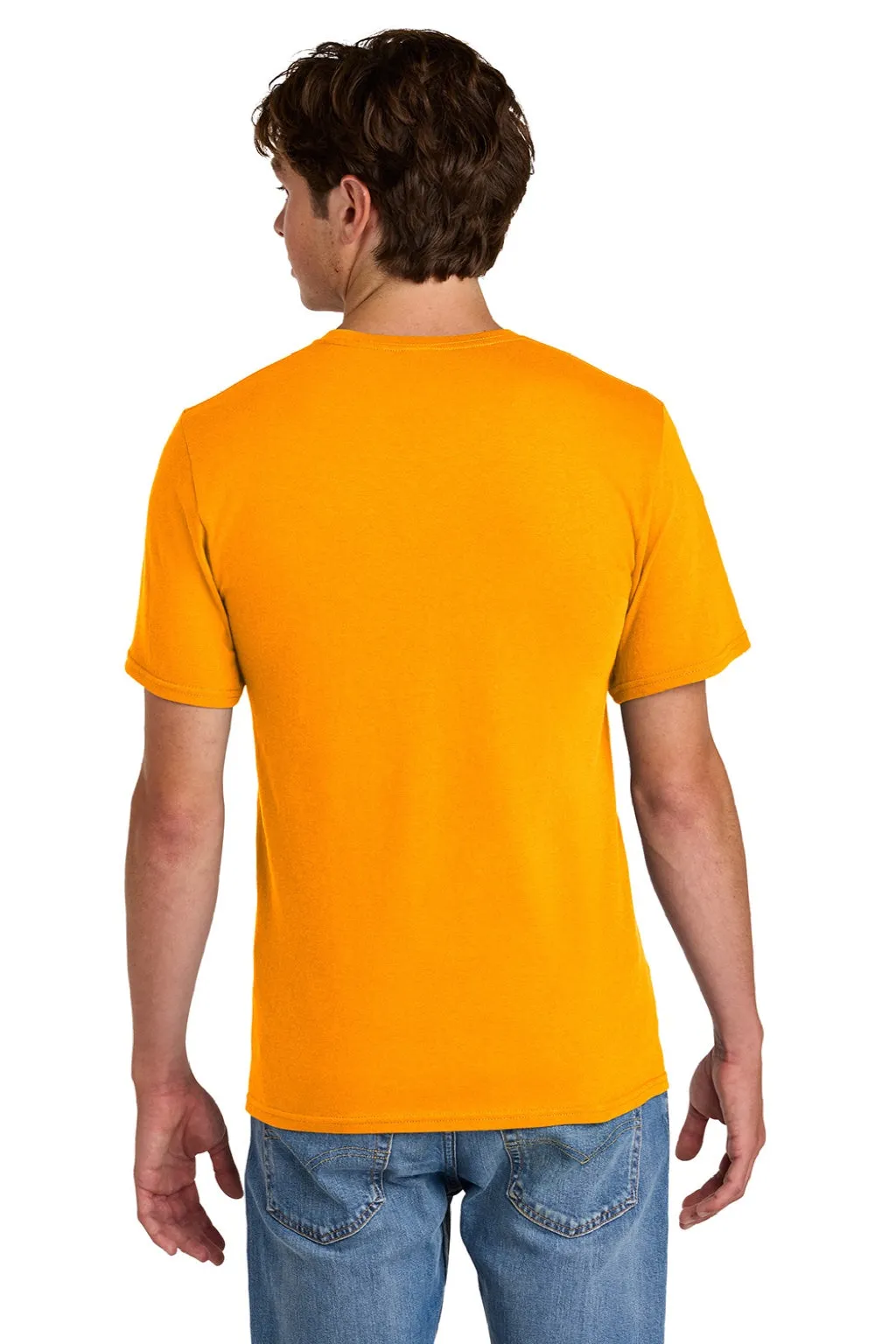 Port & Company Mens Short Sleeve Crewneck T-Shirt - Gold