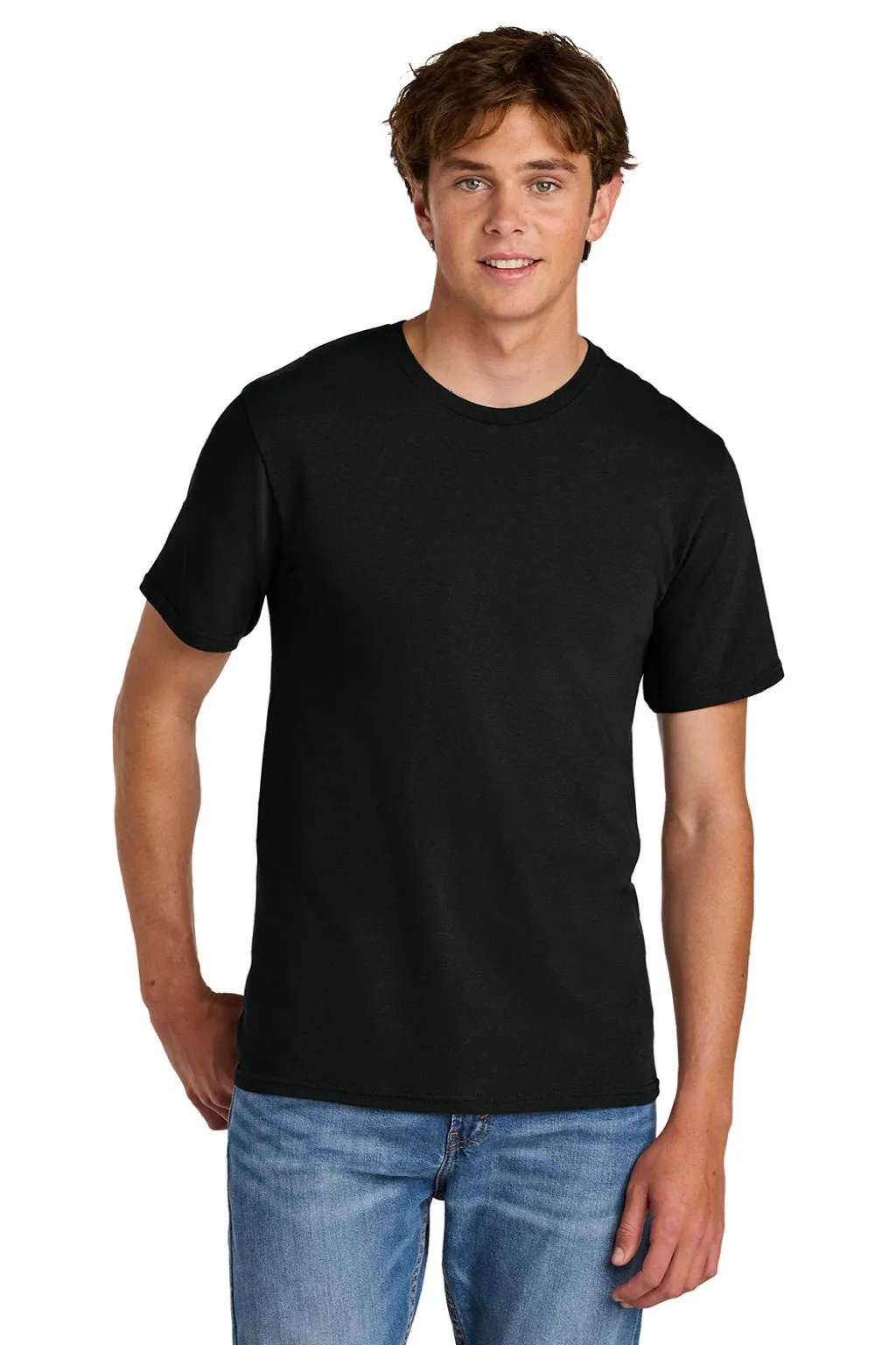 Port & Company Mens Short Sleeve Crewneck T-Shirt - Jet Black