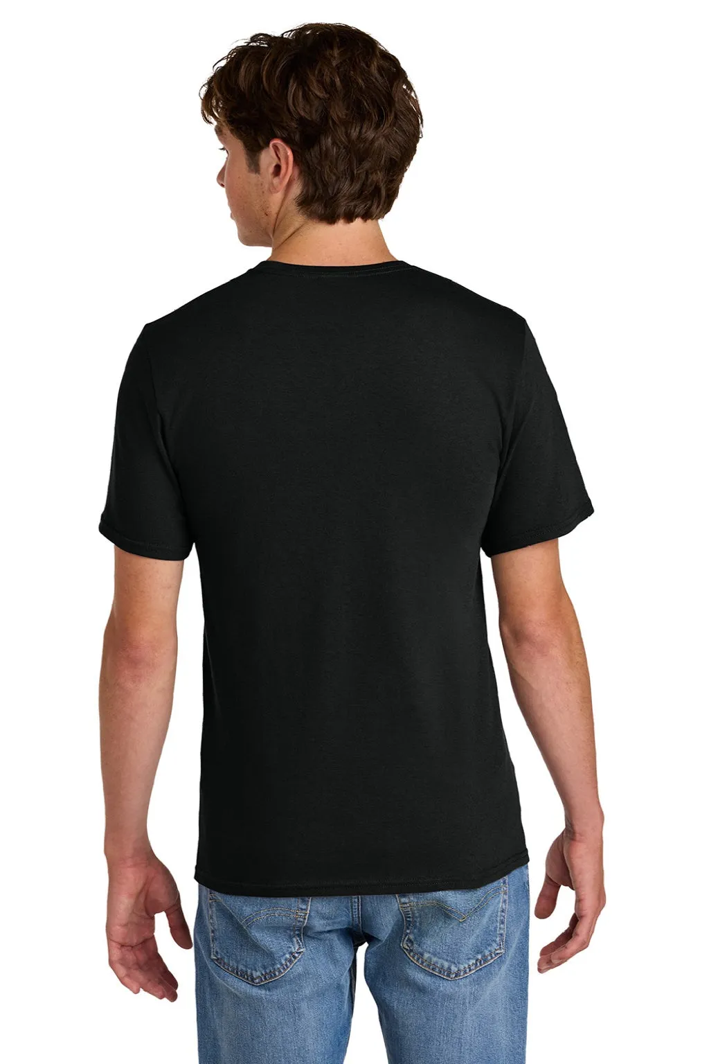Port & Company Mens Short Sleeve Crewneck T-Shirt - Jet Black