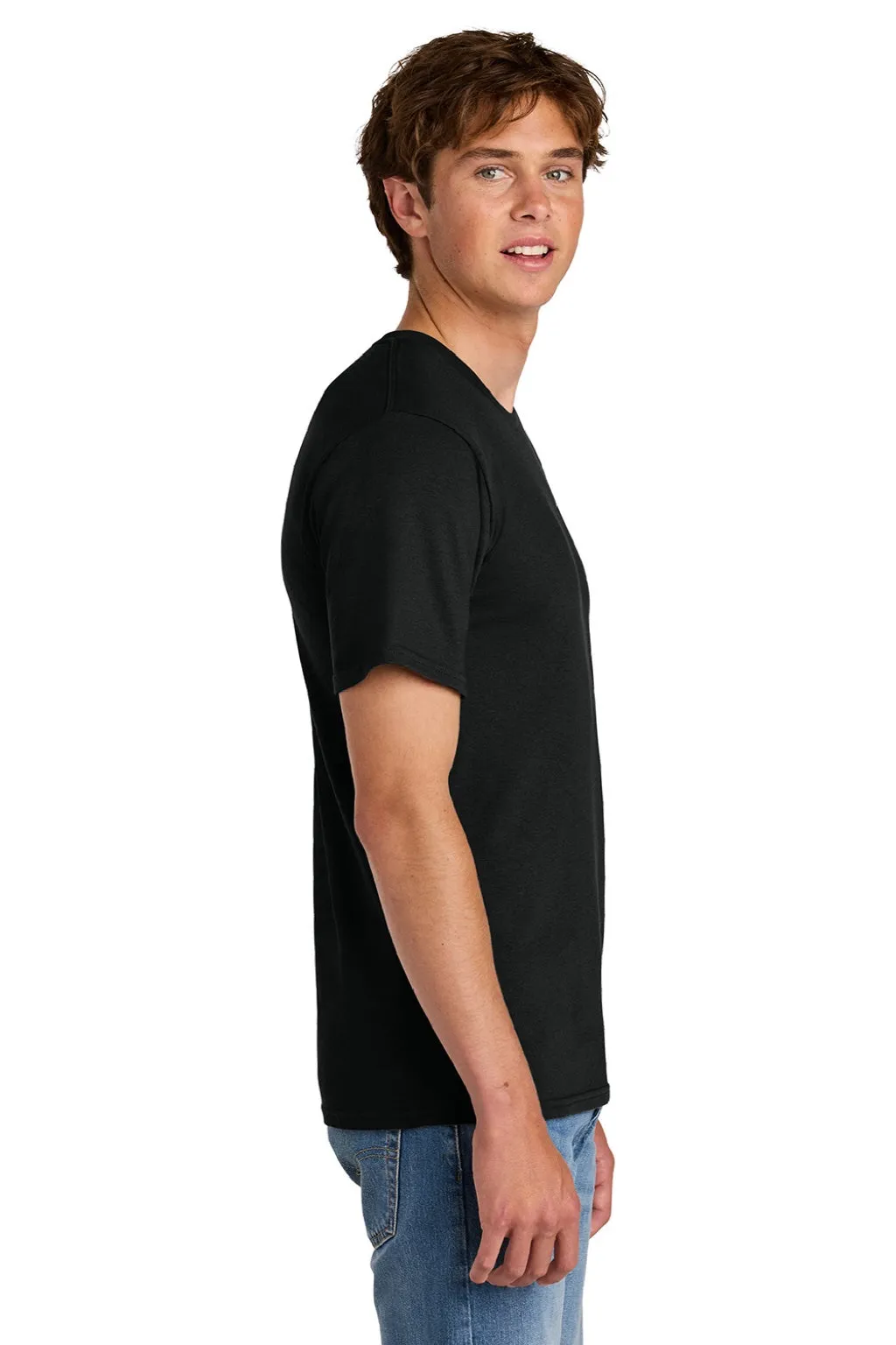 Port & Company Mens Short Sleeve Crewneck T-Shirt - Jet Black