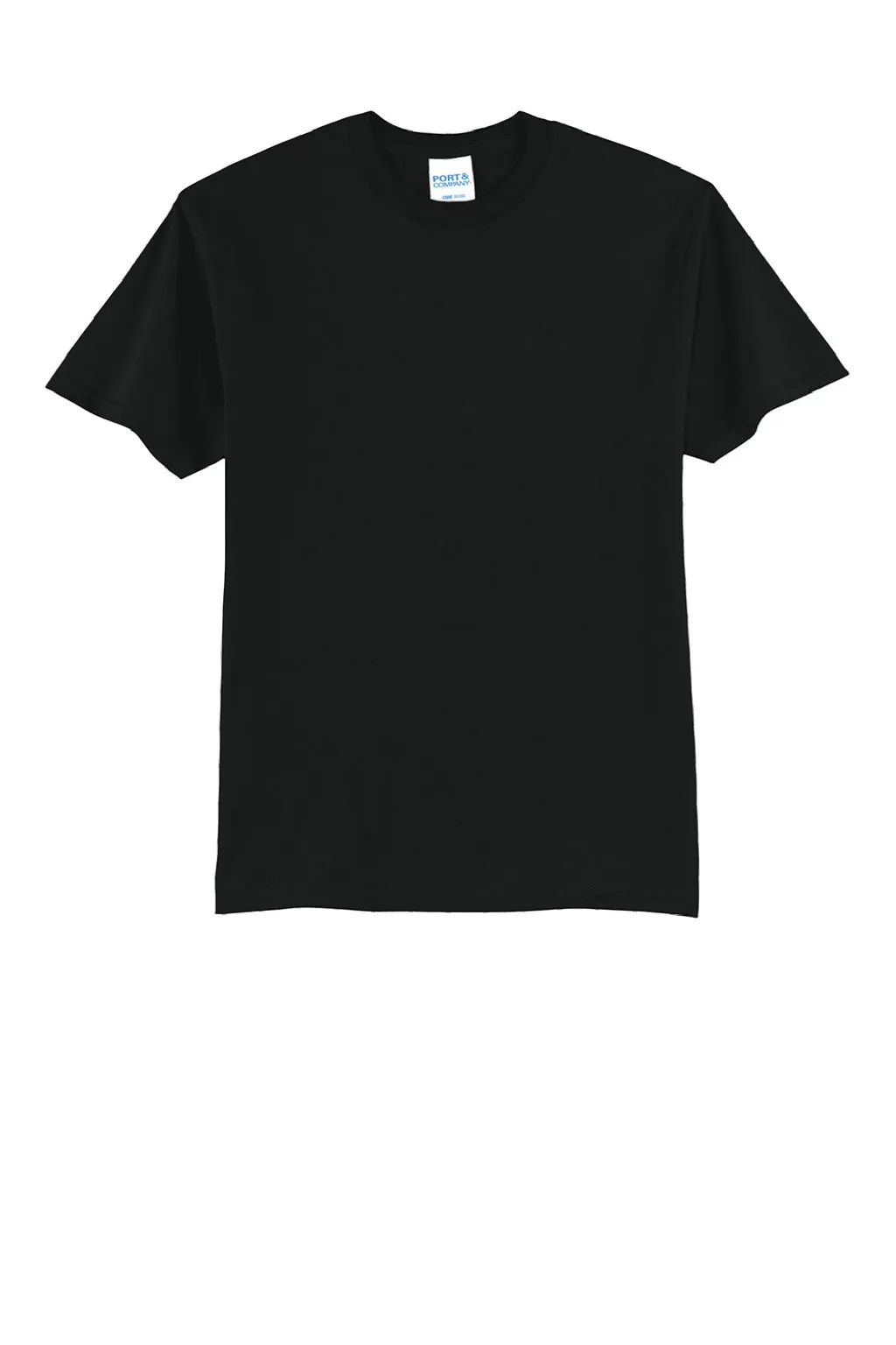 Port & Company Mens Short Sleeve Crewneck T-Shirt - Jet Black