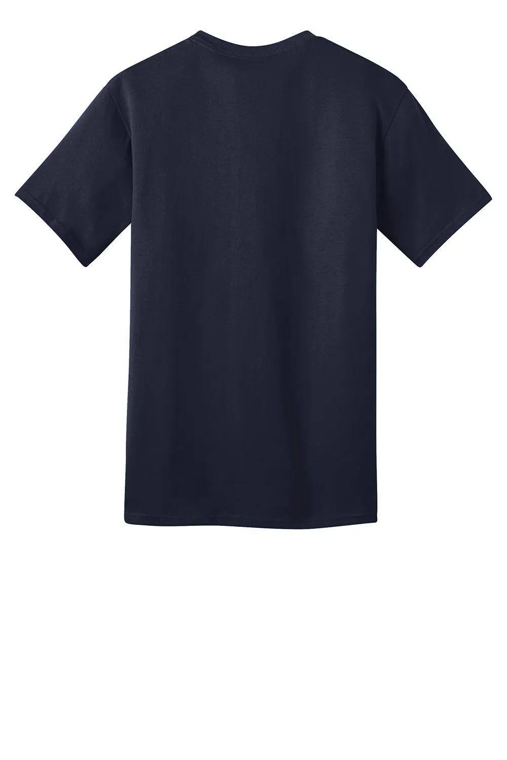 Port & Company Mens Short Sleeve Crewneck T-Shirt - Navy Blue