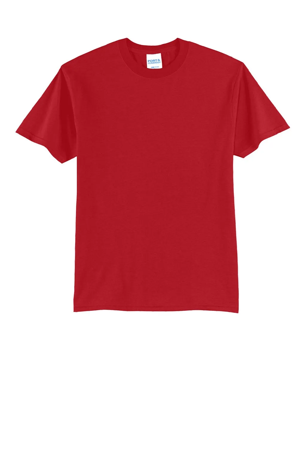 Port & Company Mens Short Sleeve Crewneck T-Shirt - Red