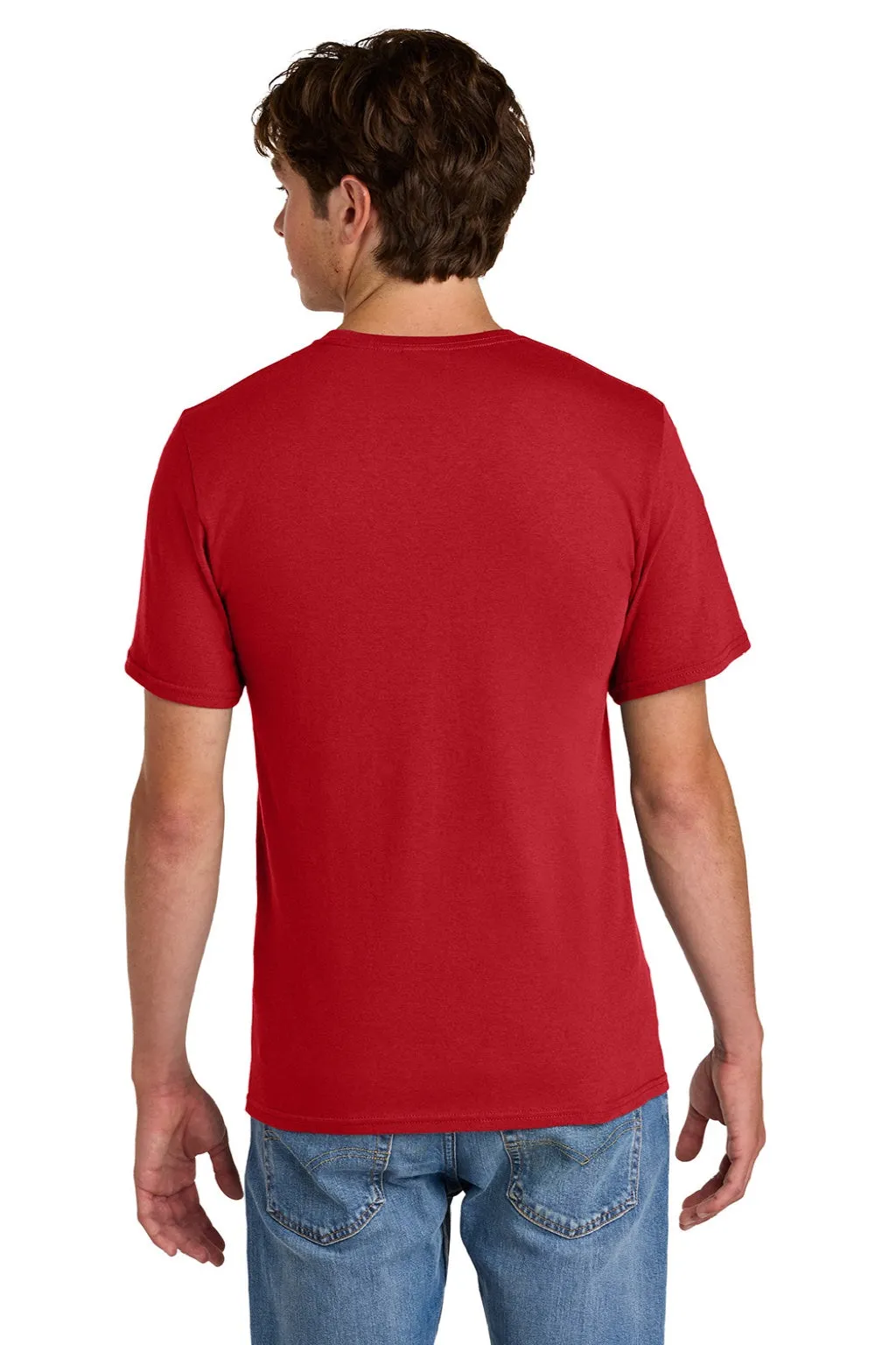 Port & Company Mens Short Sleeve Crewneck T-Shirt - Red