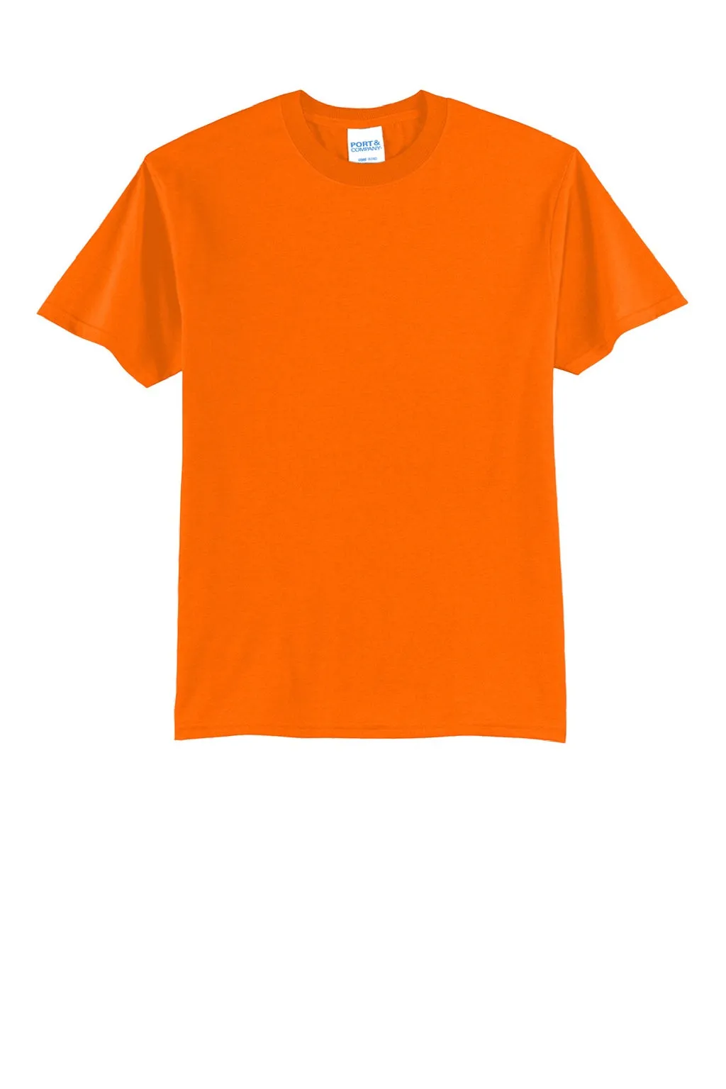 Port & Company Mens Short Sleeve Crewneck T-Shirt - Safety Orange