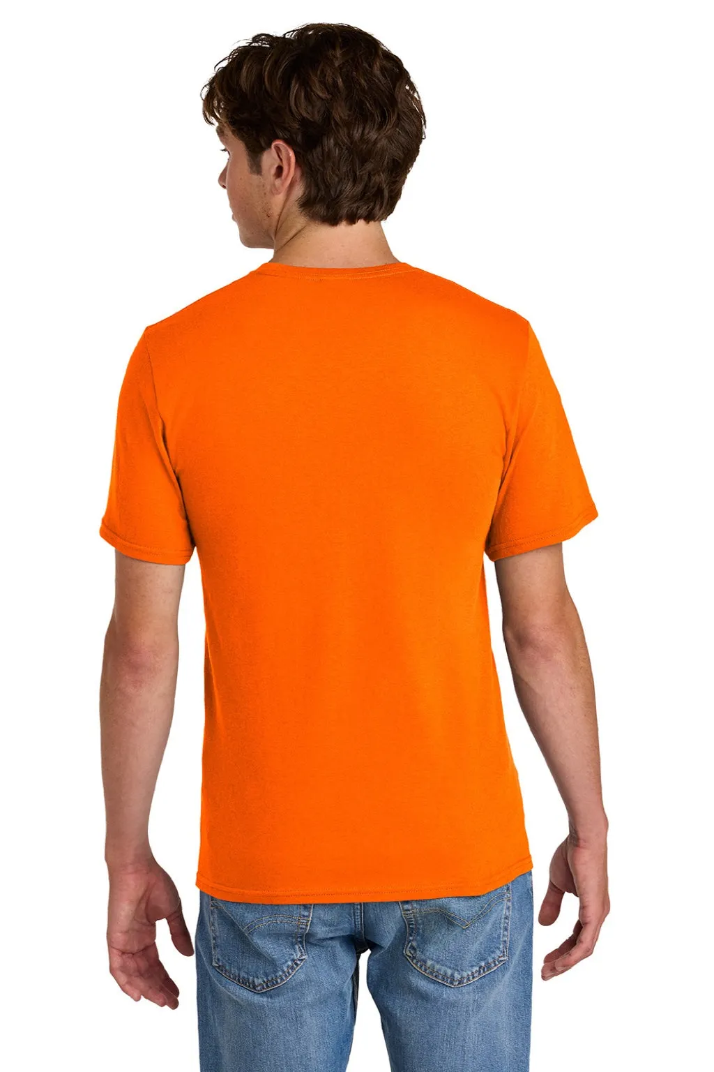 Port & Company Mens Short Sleeve Crewneck T-Shirt - Safety Orange
