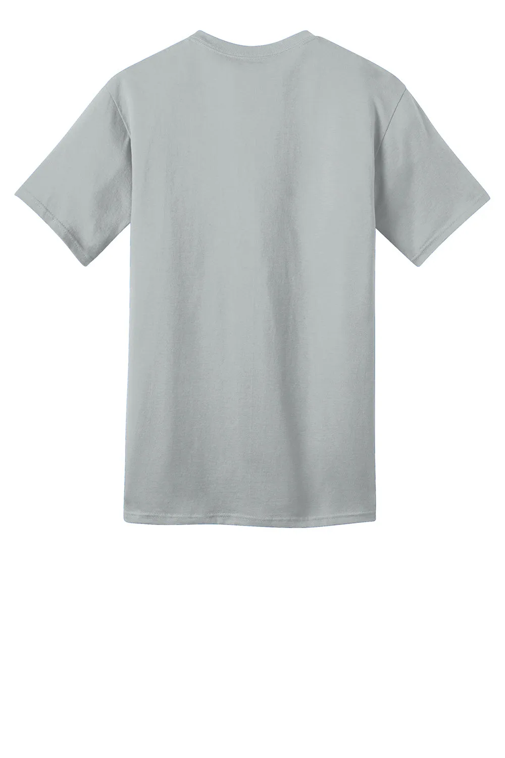 Port & Company Mens Short Sleeve Crewneck T-Shirt - Silver Grey