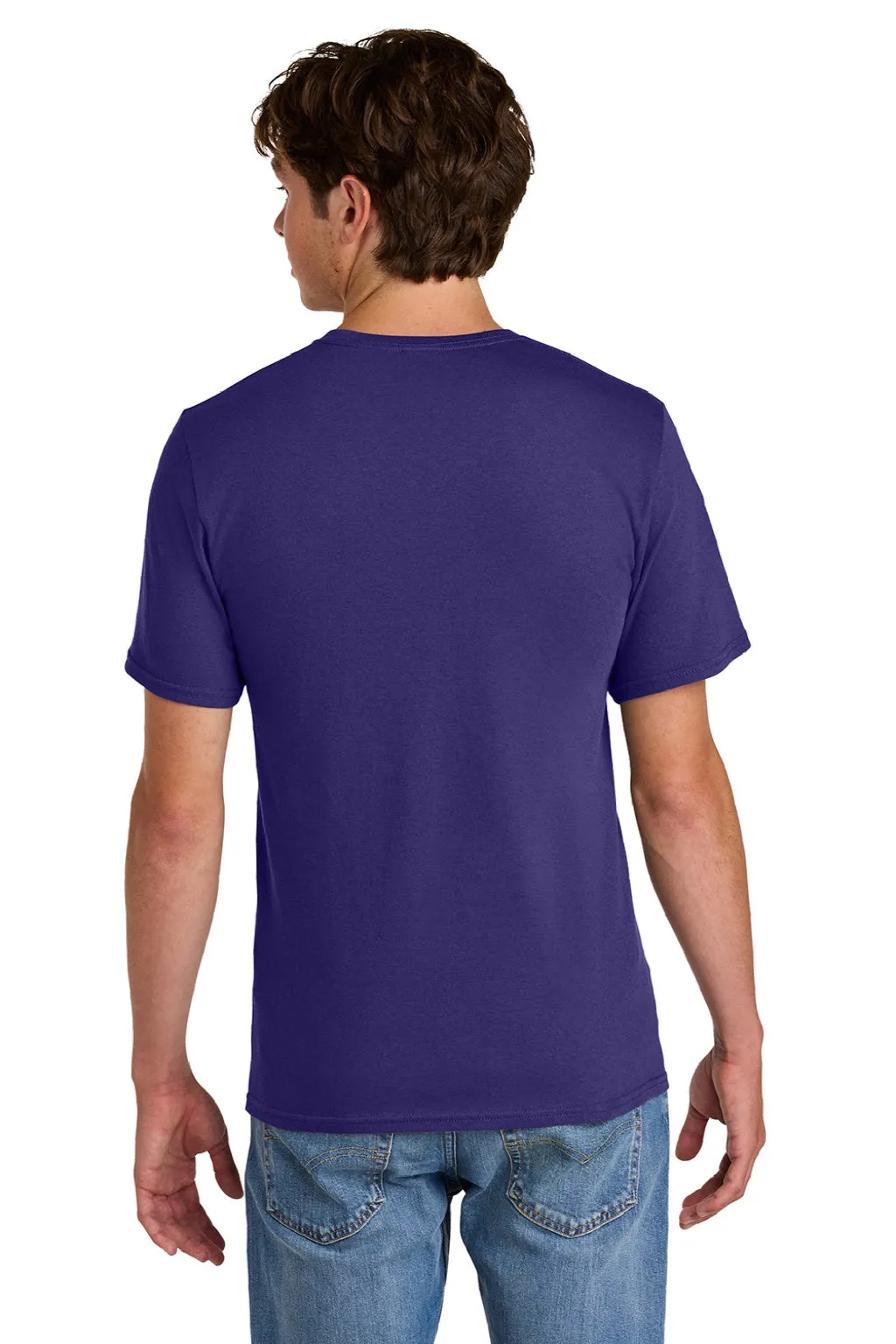 Port & Company Mens Short Sleeve Crewneck T-Shirt - Team Purple