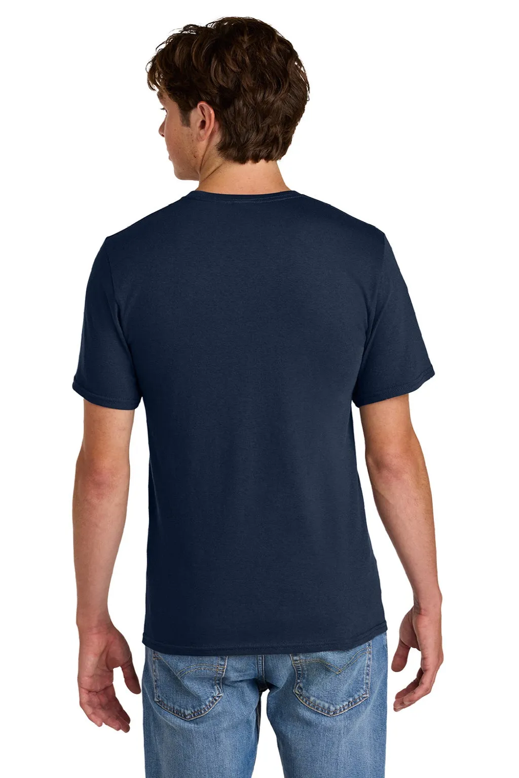 Port & Company Mens Short Sleeve Crewneck T-Shirt - True Navy Blue