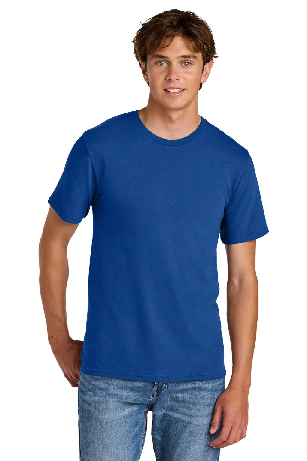 Port & Company Mens Short Sleeve Crewneck T-Shirt - True Royal Blue