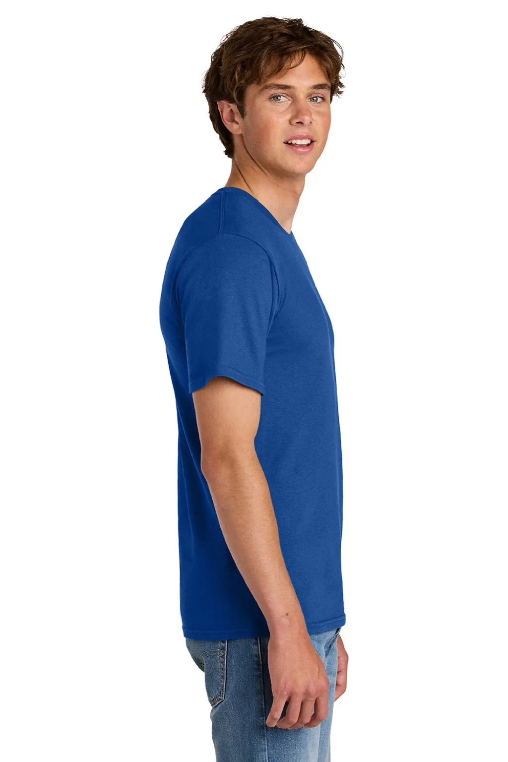 Port & Company Mens Short Sleeve Crewneck T-Shirt - True Royal Blue