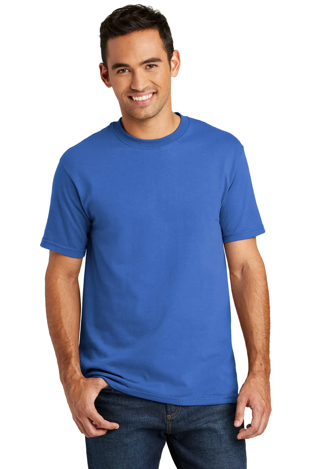 Port & Company Mens USA Made Short Sleeve Crewneck T-Shirt - Royal Blue - Closeout