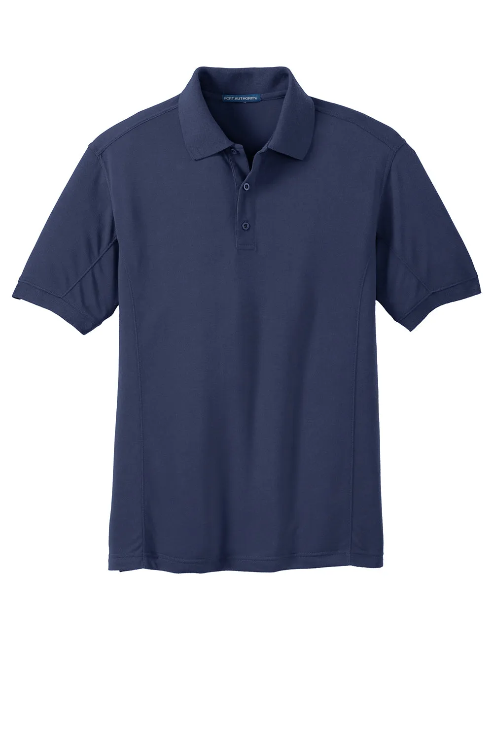 Port Authority Mens 5-1 Performance Moisture Wicking Short Sleeve Polo Shirt - True Navy Blue - Closeout
