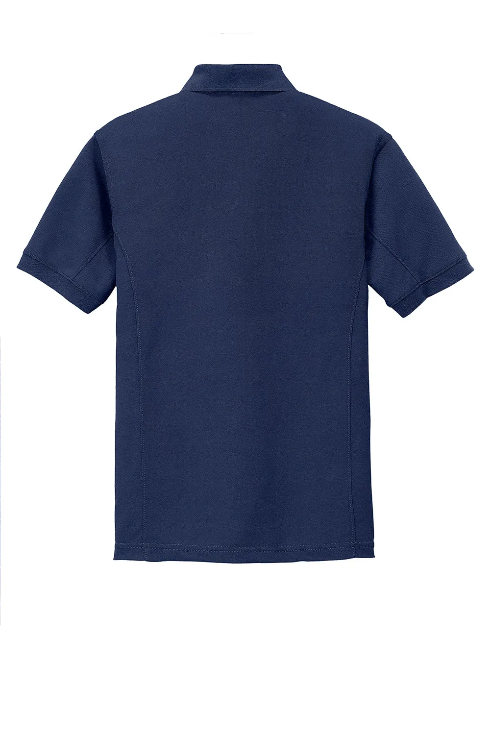 Port Authority Mens 5-1 Performance Moisture Wicking Short Sleeve Polo Shirt - True Navy Blue - Closeout