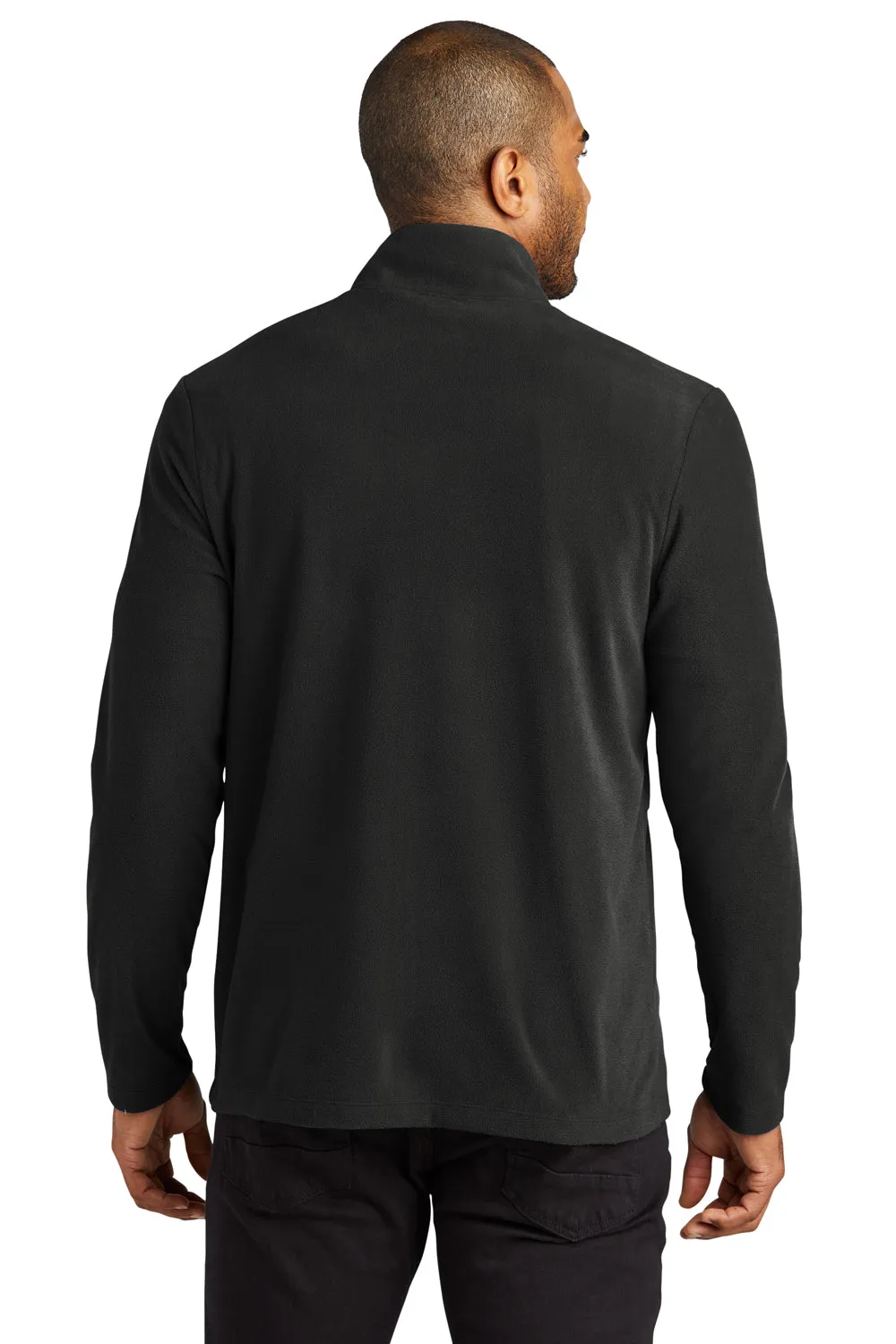 Port Authority Mens Accord Pill Resistant Microfleece Full Zip Jacket - Black