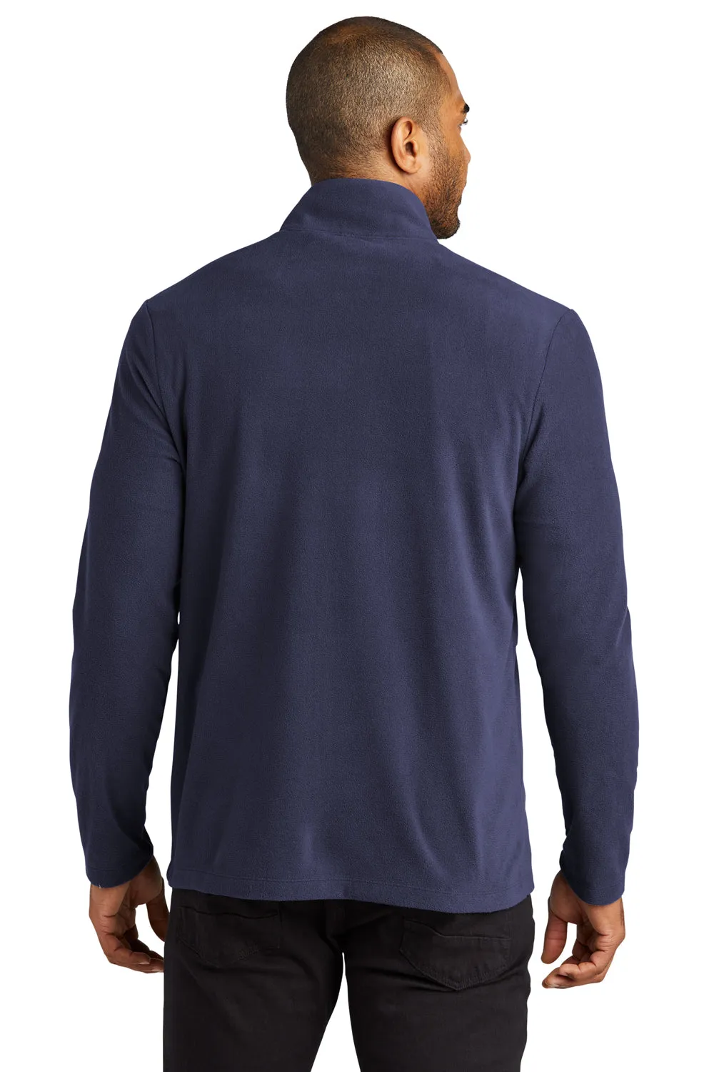 Port Authority Mens Accord Pill Resistant Microfleece Full Zip Jacket - Navy Blue