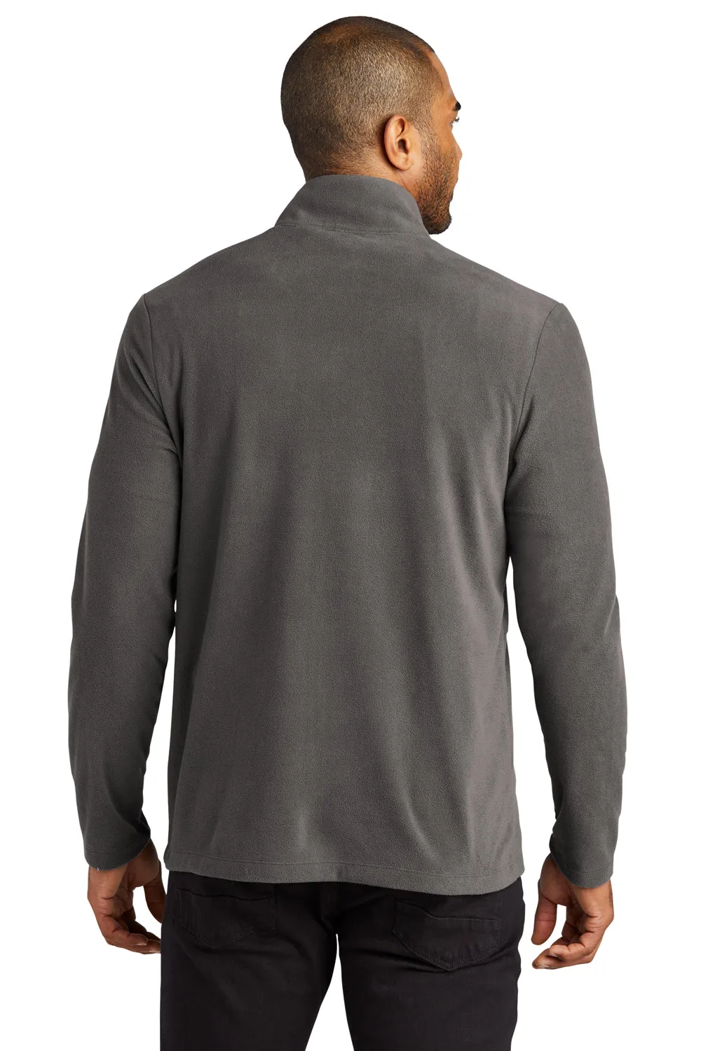 Port Authority Mens Accord Pill Resistant Microfleece Full Zip Jacket - Pewter Grey