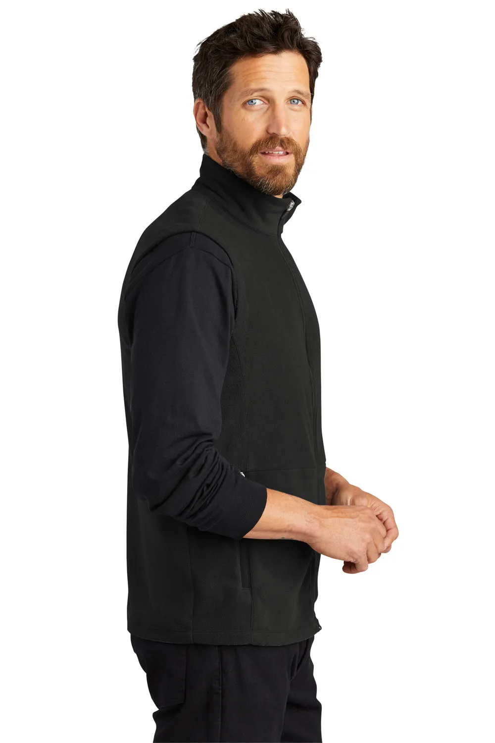 Port Authority Mens Accord Pill Resistant Microfleece Full Zip Vest - Black
