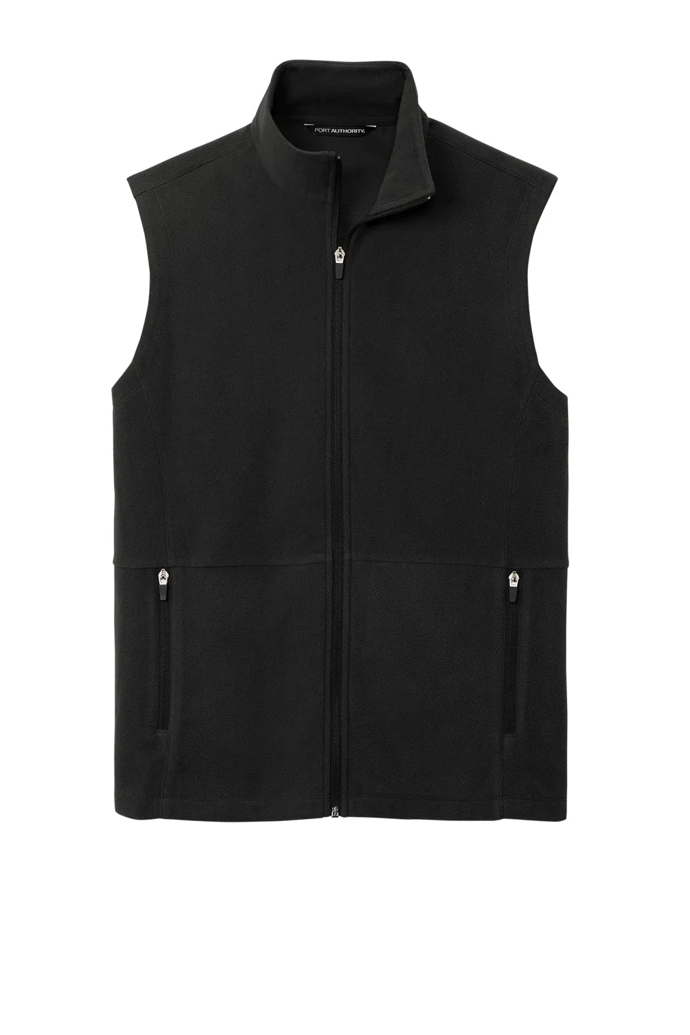 Port Authority Mens Accord Pill Resistant Microfleece Full Zip Vest - Black