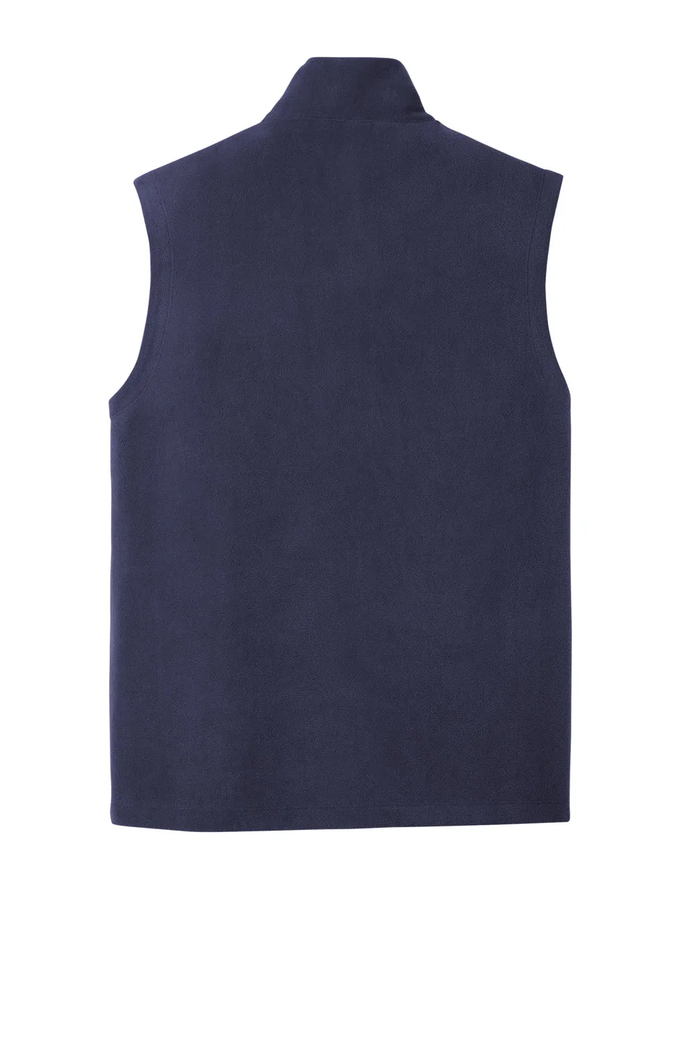 Port Authority Mens Accord Pill Resistant Microfleece Full Zip Vest - Navy Blue