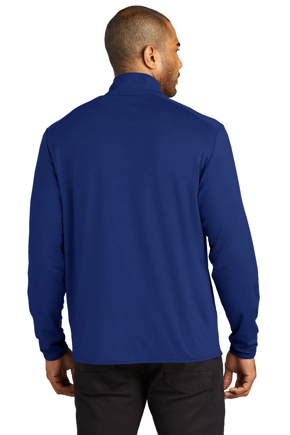 Port Authority Mens Accord Stretch Fleece Moisture Wicking Full Zip Jacket - Royal Blue