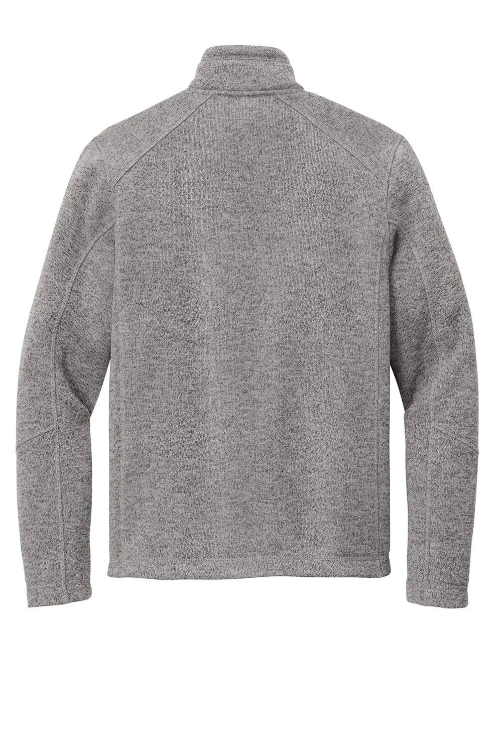 Port Authority Mens Arc Pill Resistant Sweater Fleece 1/4 Zip Jacket - Heather Deep Smoke Grey