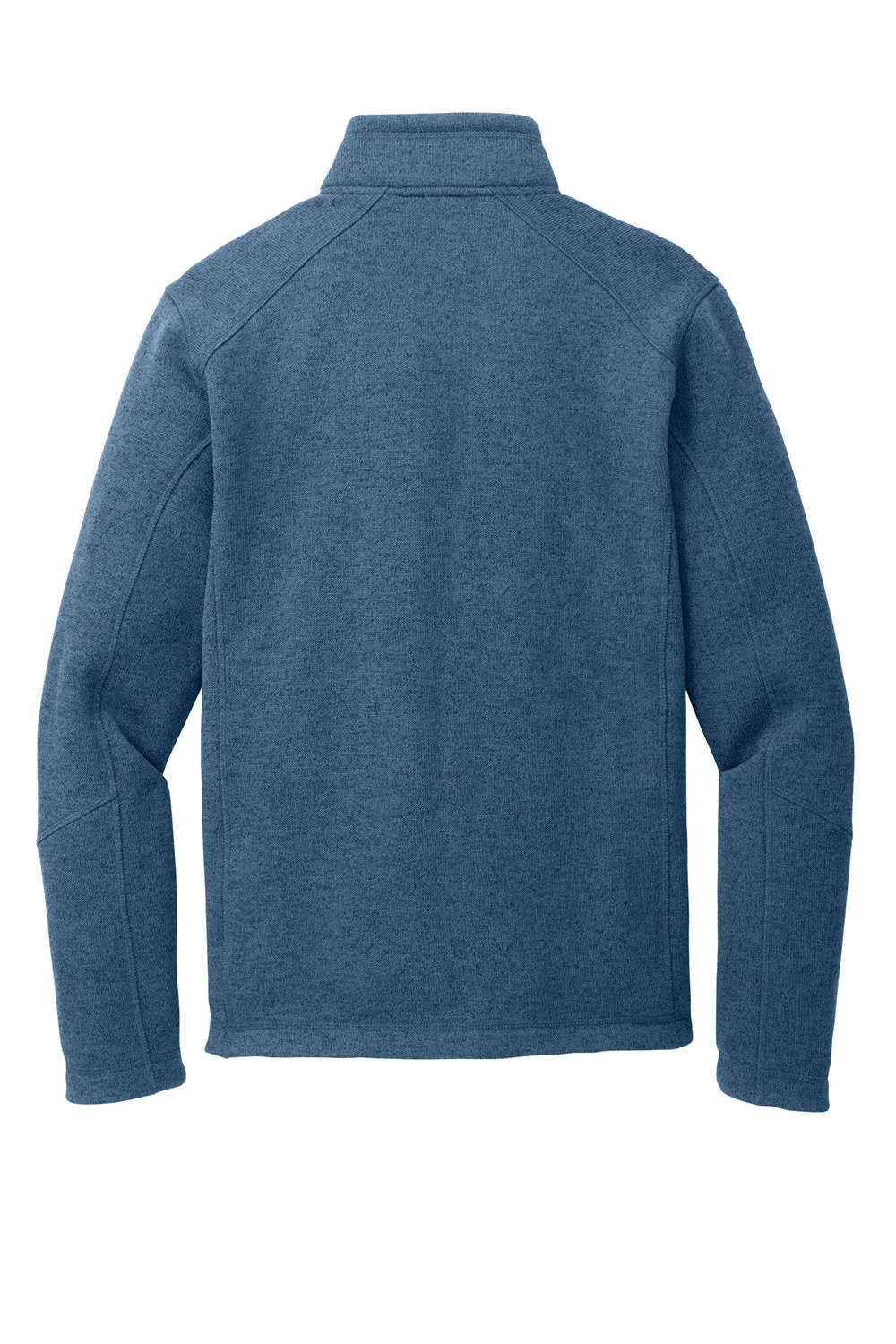 Port Authority Mens Arc Pill Resistant Sweater Fleece 1/4 Zip Jacket - Heather Insignia Blue