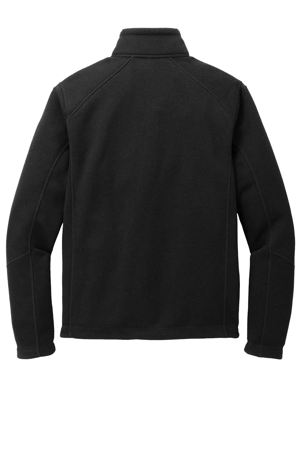 Port Authority Mens Arc Pill Resistant Sweater Fleece Full Zip Jacket - Deep Black