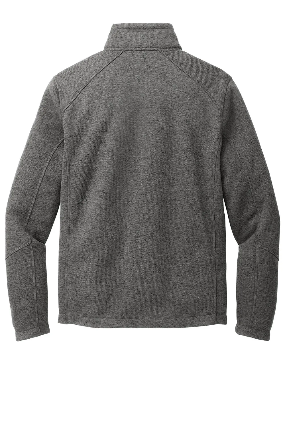 Port Authority Mens Arc Pill Resistant Sweater Fleece Full Zip Jacket - Heather Smoke Grey