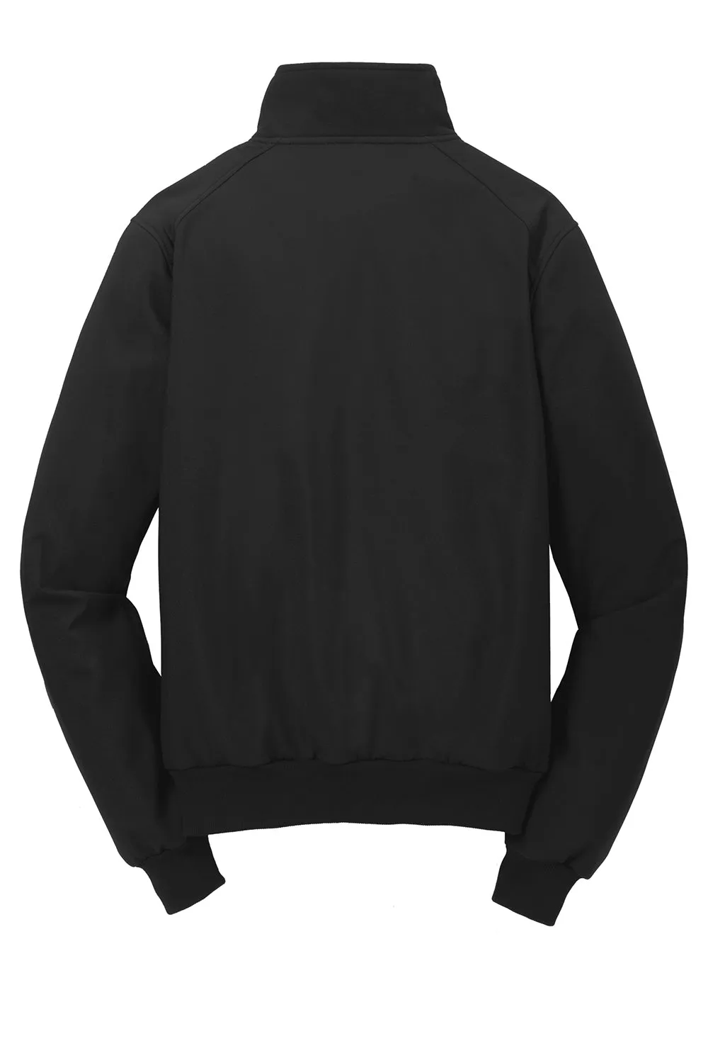 Port Authority Mens Bomber Wind & Water Resistant Full Zip Jacket - Black