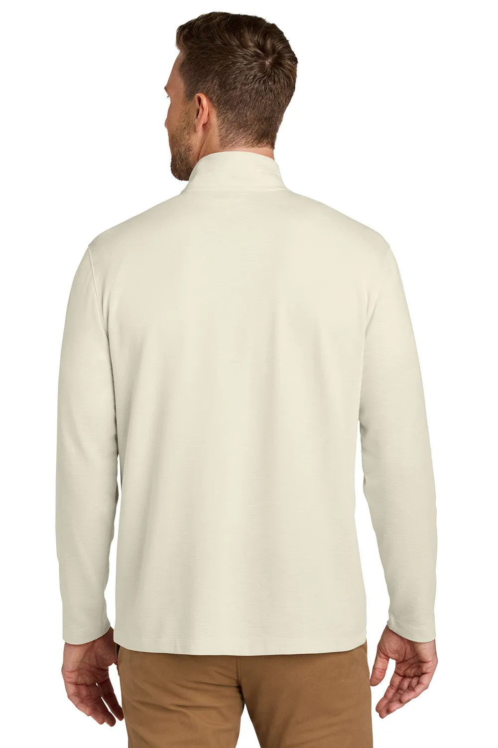 Port Authority Mens Breakwater 1/4 Zip Sweatshirt - Parchment