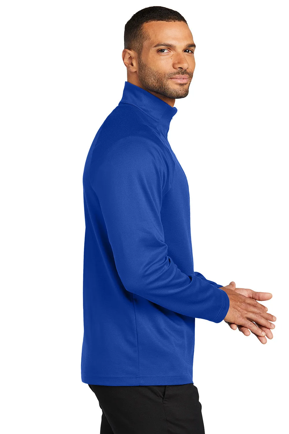 Port Authority Mens C-FREE Cypress Snag Resistant 1/4 Zip Sweatshirt - True Royal Blue
