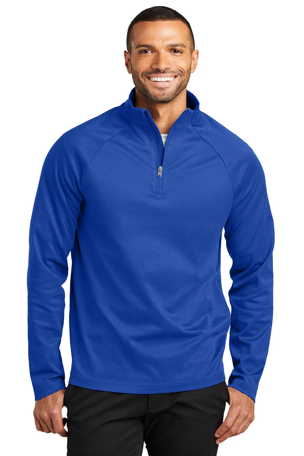 Port Authority Mens C-FREE Cypress Snag Resistant 1/4 Zip Sweatshirt - True Royal Blue