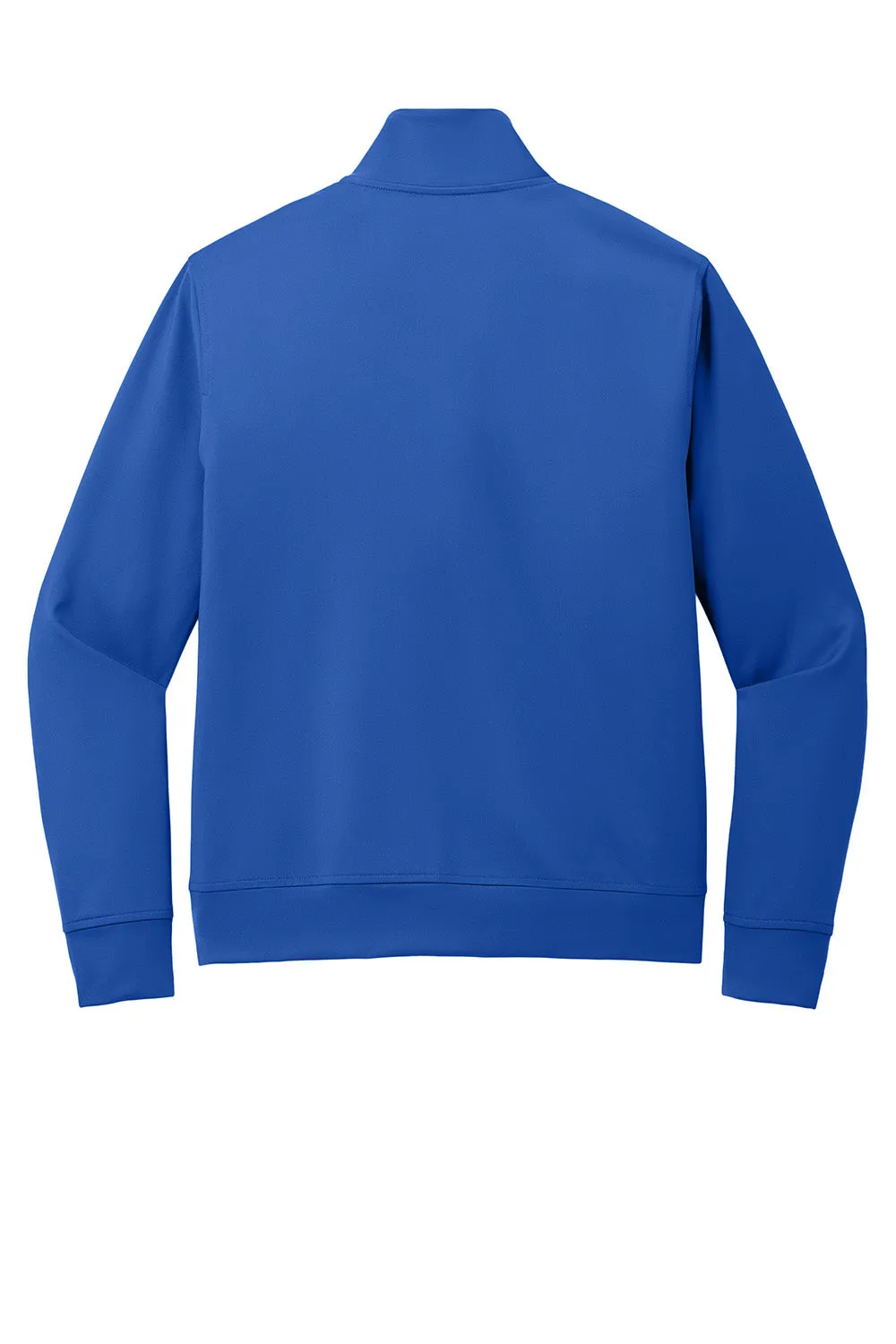 Port Authority Mens C-FREE Double Knit Moisture Wicking Full Zip Sweatshirt w/ Pockets - True Royal Blue