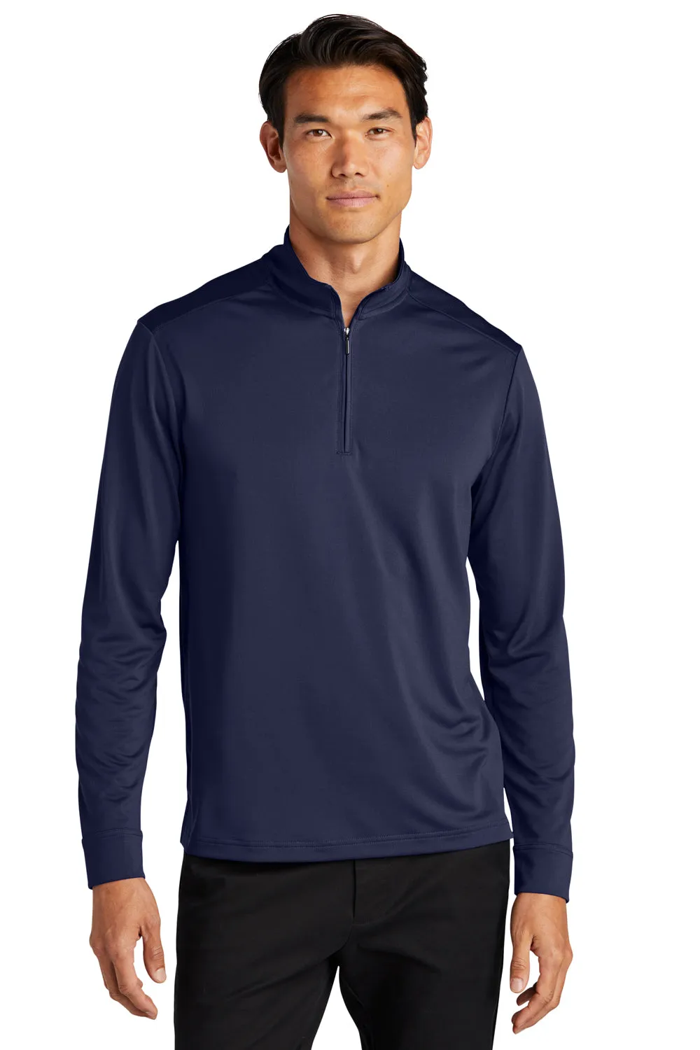 Port Authority Mens C-Free Performance Moisture Wicking 1/4 Zip Sweatshirt - True Navy Blue