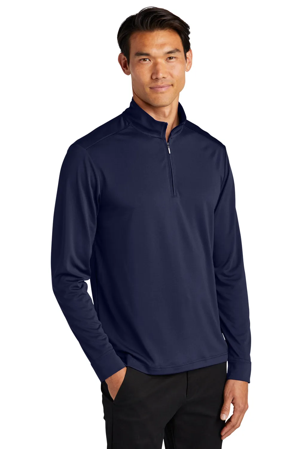 Port Authority Mens C-Free Performance Moisture Wicking 1/4 Zip Sweatshirt - True Navy Blue