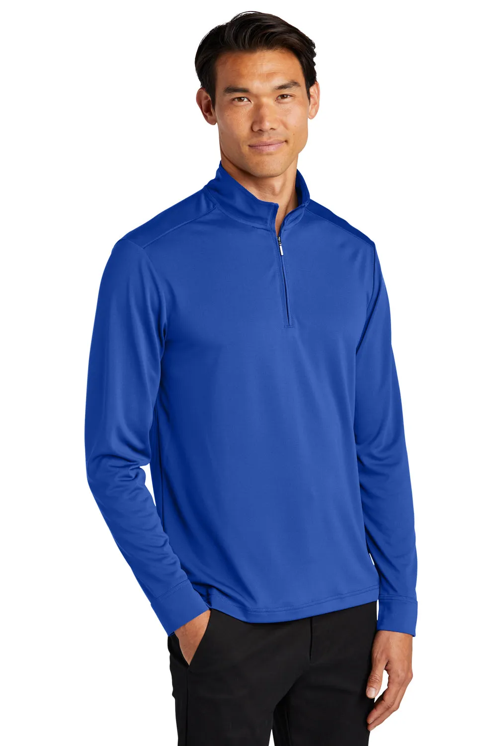 Port Authority Mens C-Free Performance Moisture Wicking 1/4 Zip Sweatshirt - True Royal Blue