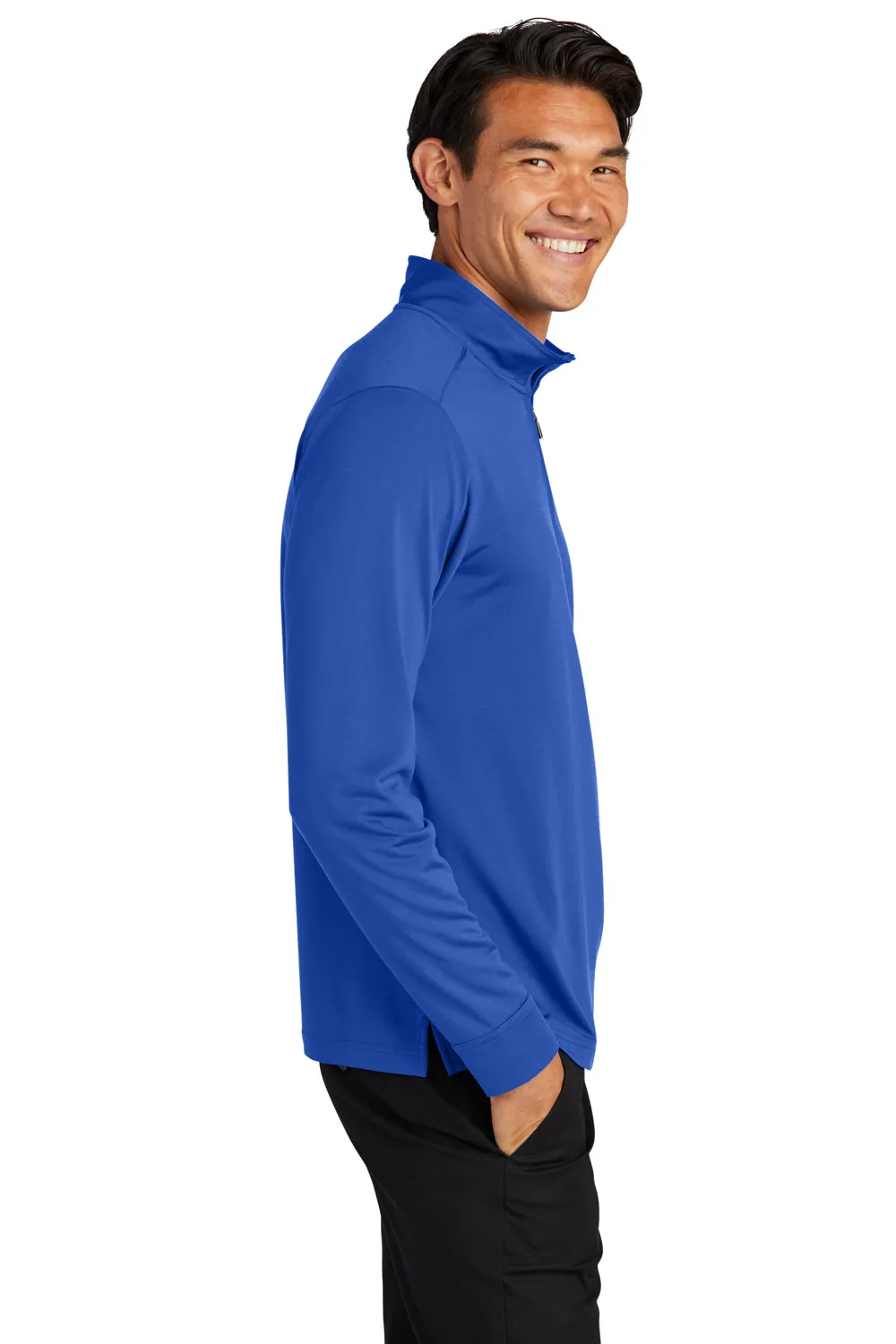 Port Authority Mens C-Free Performance Moisture Wicking 1/4 Zip Sweatshirt - True Royal Blue