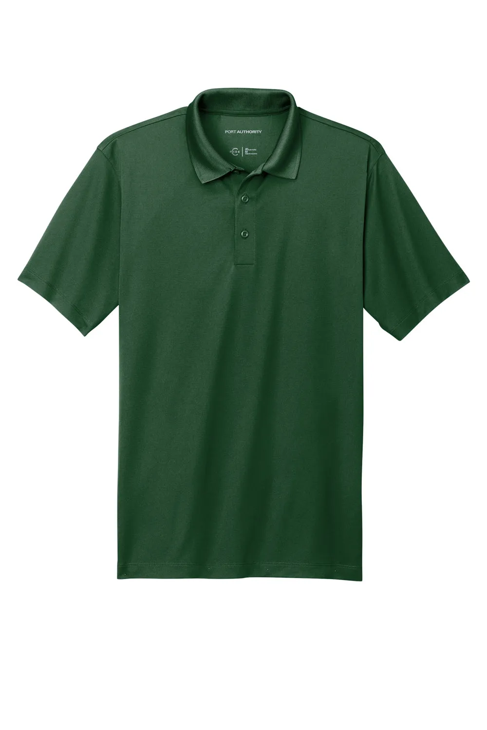 Port Authority Mens C-Free Performance Moisture Wicking Short Sleeve Polo Shirt - Forest Green