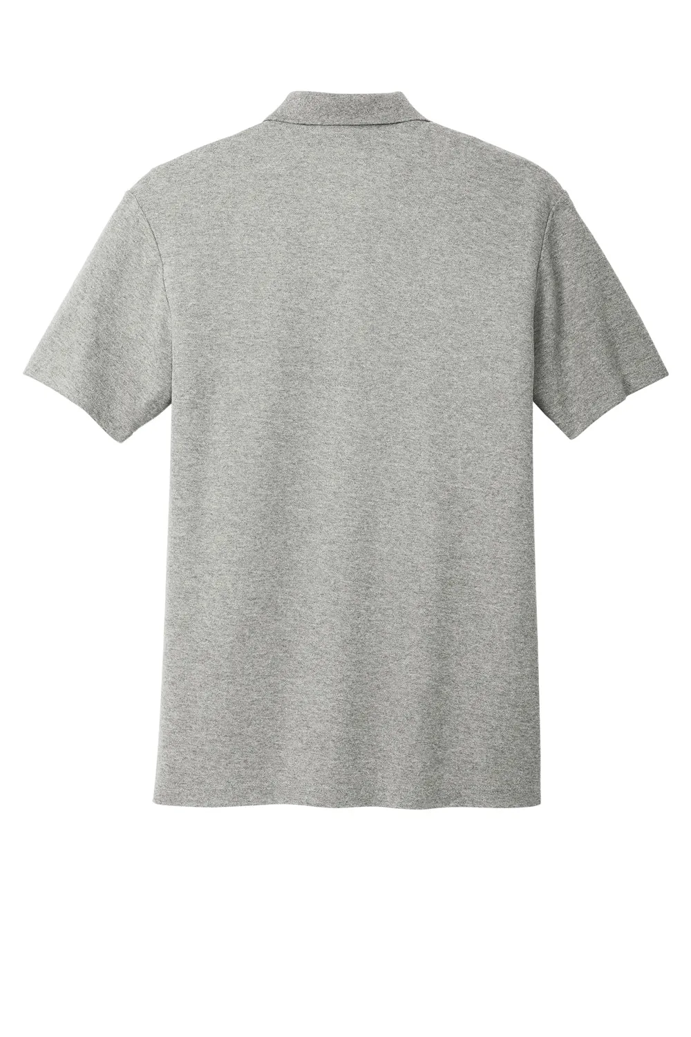 Port Authority Mens C-FREE Pique Short Sleeve Polo Shirt - Heather Deep Smoke Grey