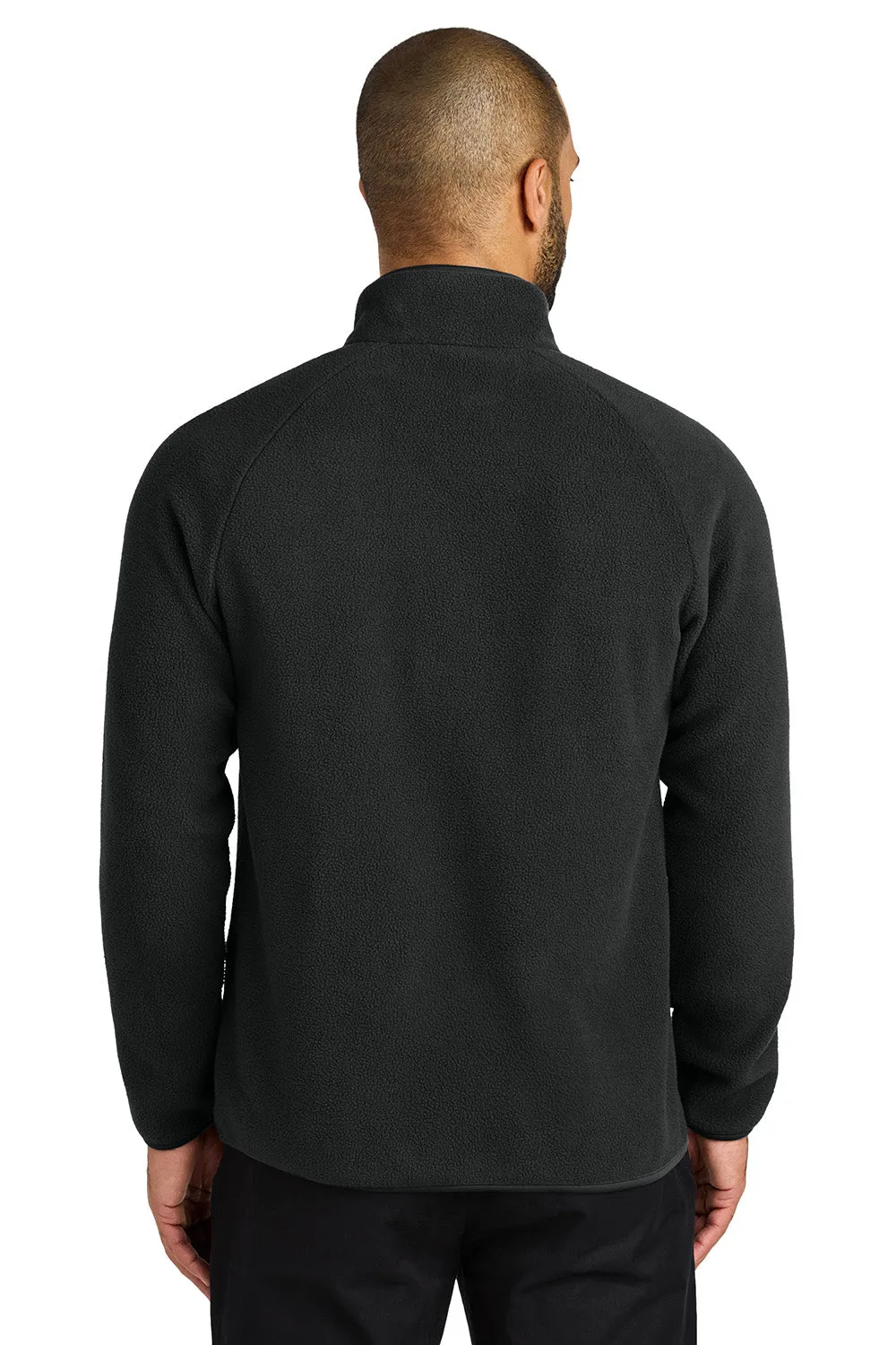 Port Authority Mens C-FREE Raglan Pill Resistant Fleece Full Zip Jacket - Deep Black