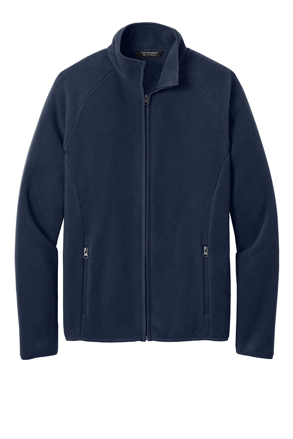 Port Authority Mens C-FREE Raglan Pill Resistant Fleece Full Zip Jacket - True Navy Blue