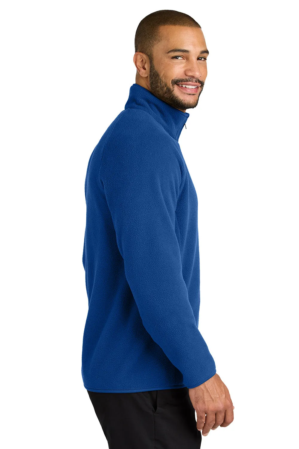 Port Authority Mens C-FREE Raglan Pill Resistant Fleece Full Zip Jacket - True Royal Blue
