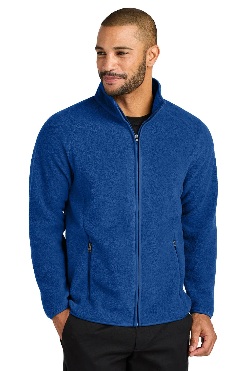 Port Authority Mens C-FREE Raglan Pill Resistant Fleece Full Zip Jacket - True Royal Blue