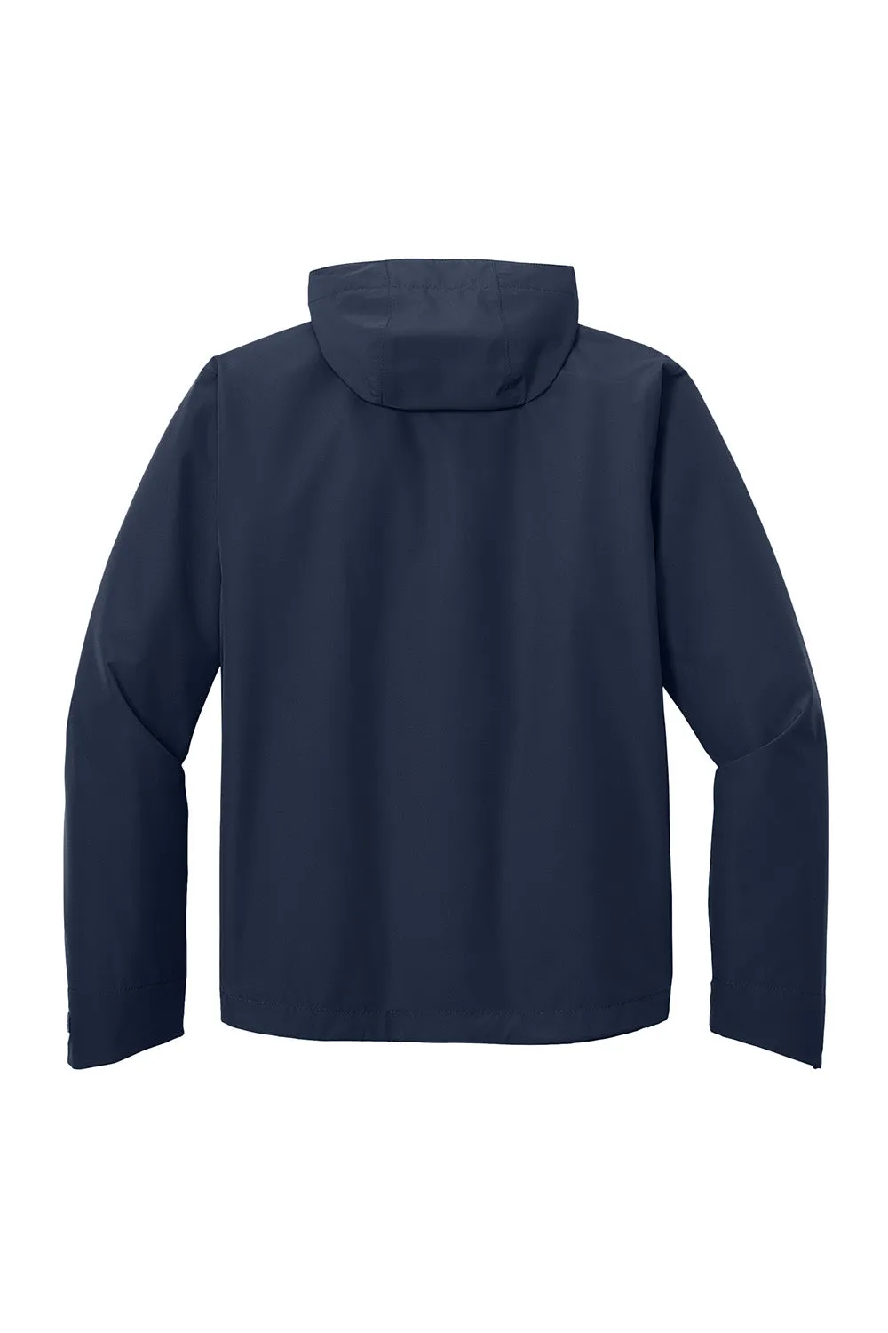 Port Authority Mens C-FREE Water Resistant Full Zip Hooded Rain Jacket - True Navy Blue
