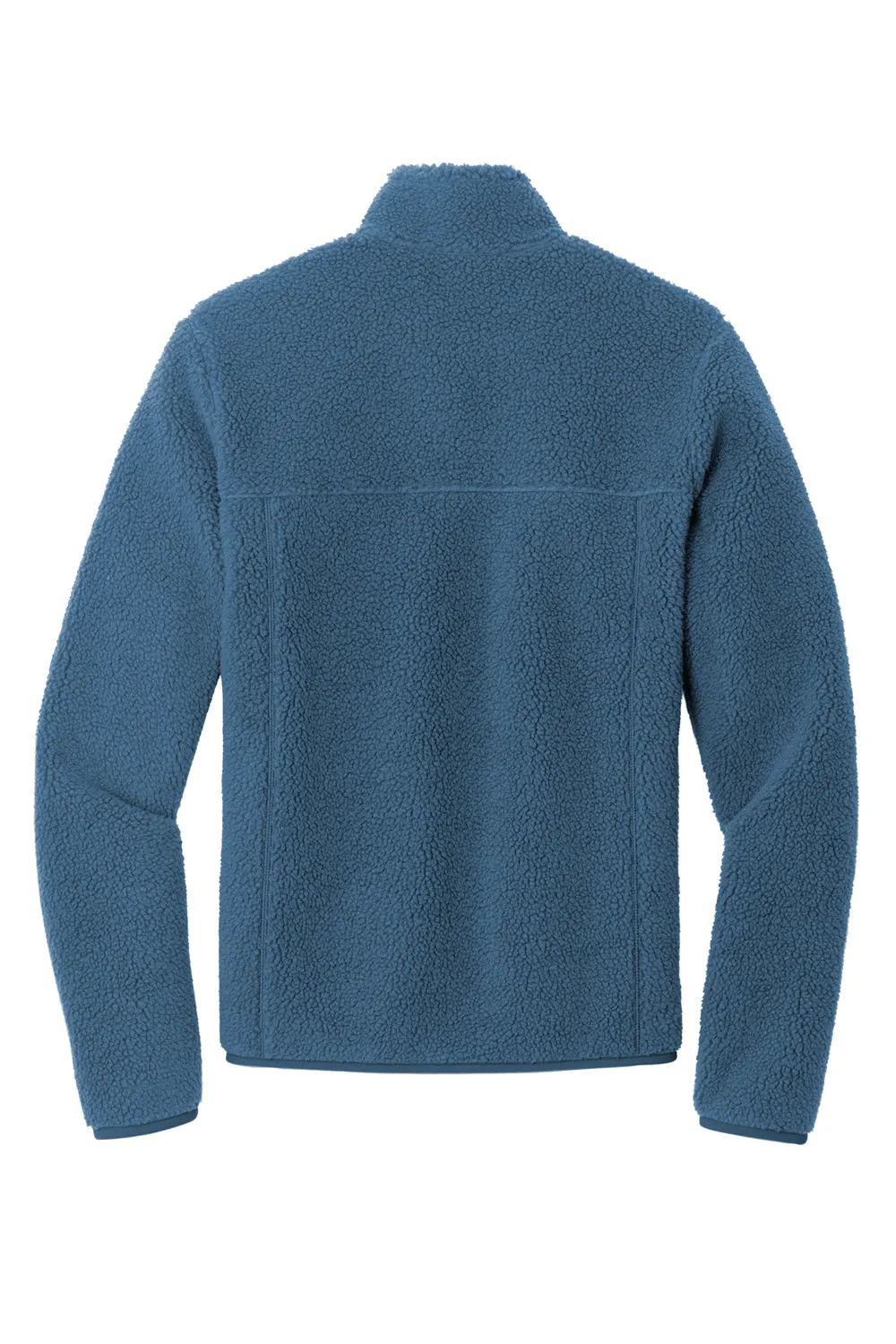Port Authority Mens Camp Fleece 1/4 Snap Sweatshirt w/ Pockets - Regatta Blue