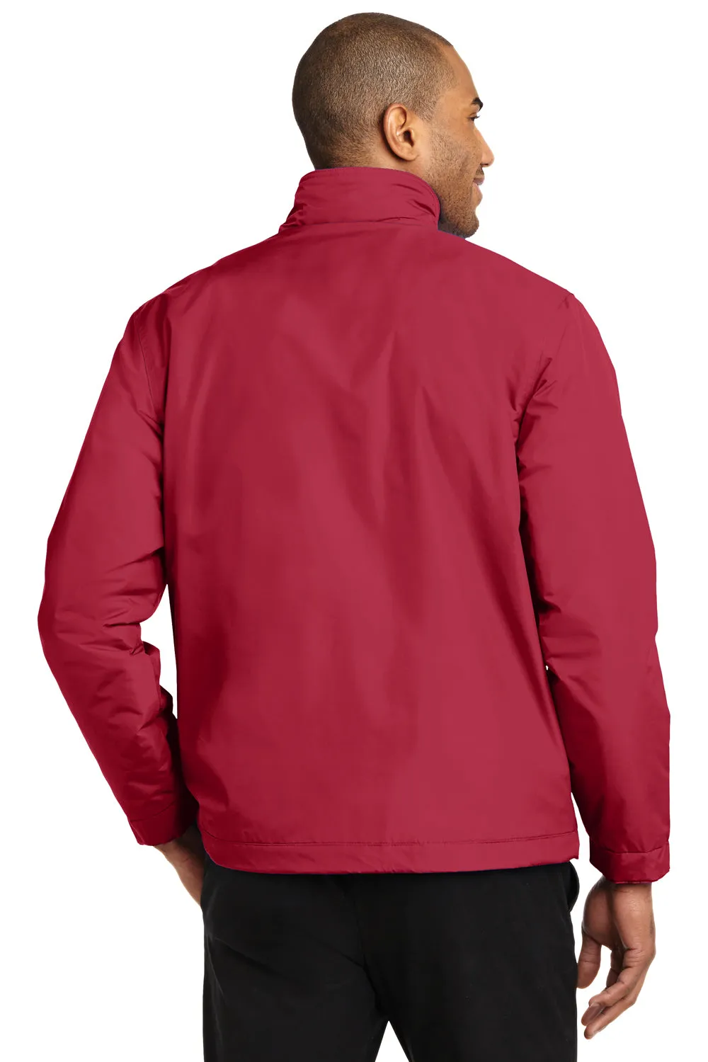 Port Authority Mens Challenger II Wind & Water Resistant Full Zip Jacket - True Red/True Black